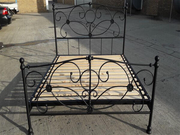 metal steel iron bed image