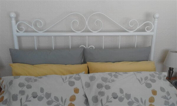 metal steel iron bed image