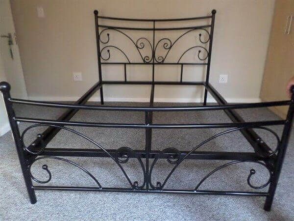 metal steel iron bed image