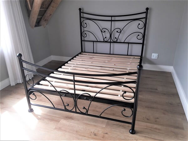 metal steel iron bed image