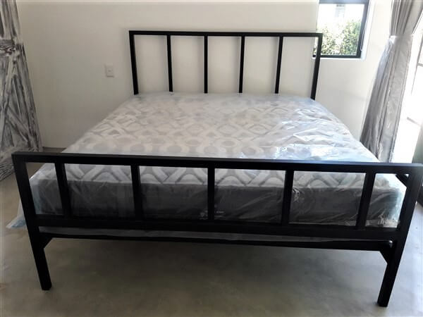 metal steel iron bed image