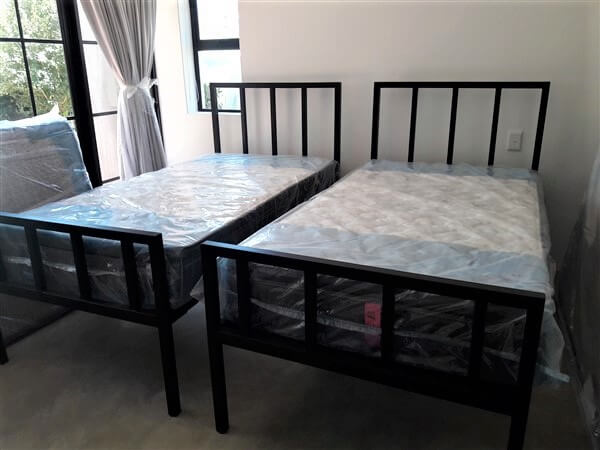metal steel iron bed image