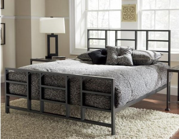 metal steel iron bed image