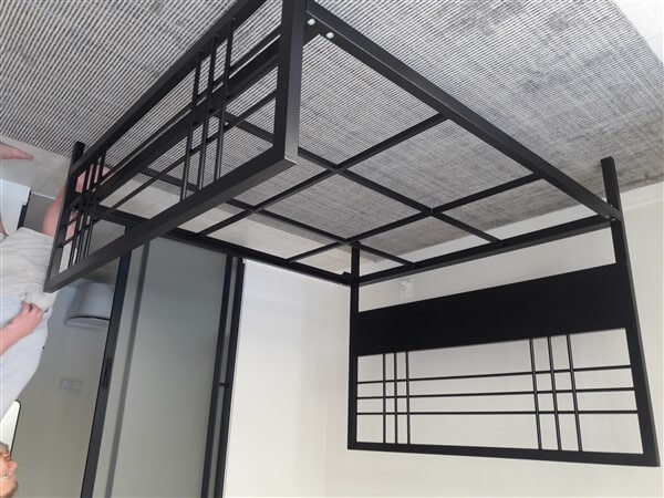 metal steel iron bed image
