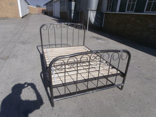 metal steel iron bed image