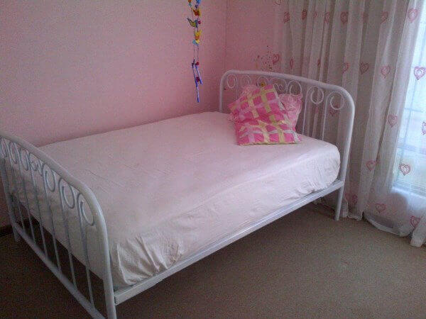 metal steel iron bed image