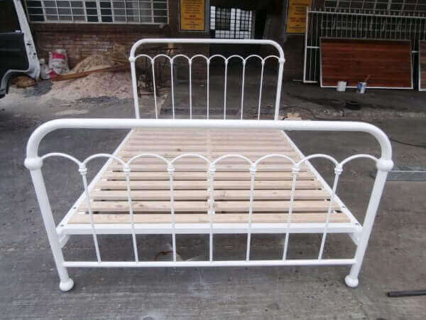 metal steel iron bed image