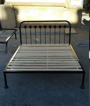 metal steel iron bed image