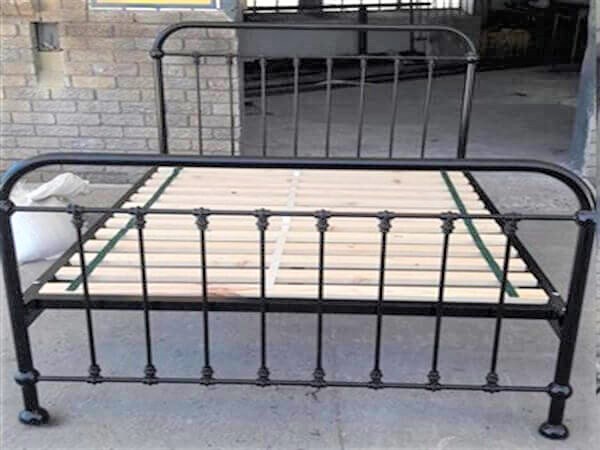 metal steel iron bed image