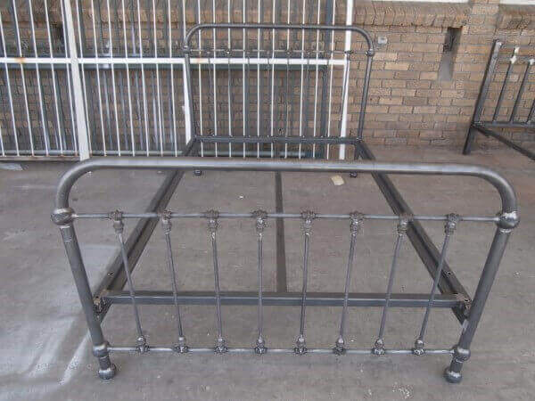 metal steel iron bed image