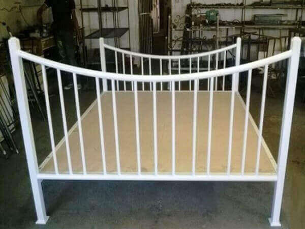 metal steel iron bed image
