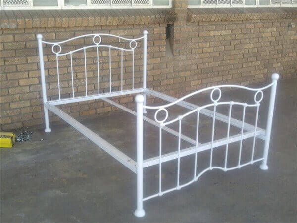 metal steel iron bed image